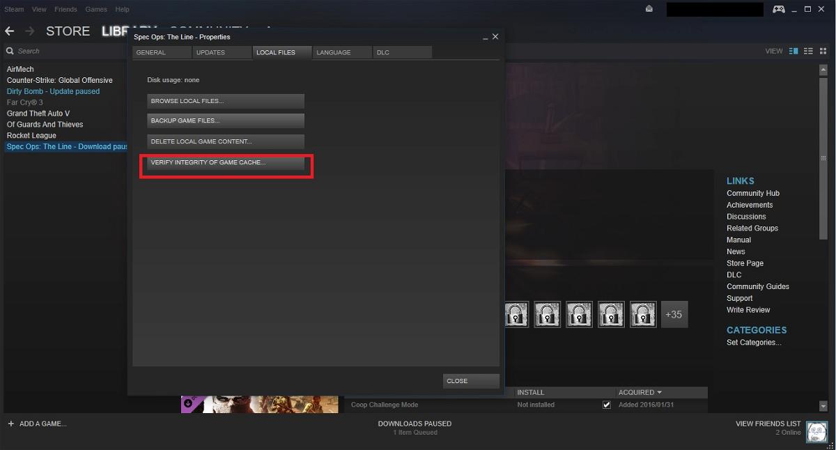 Dota 2 verify integrity of game files
