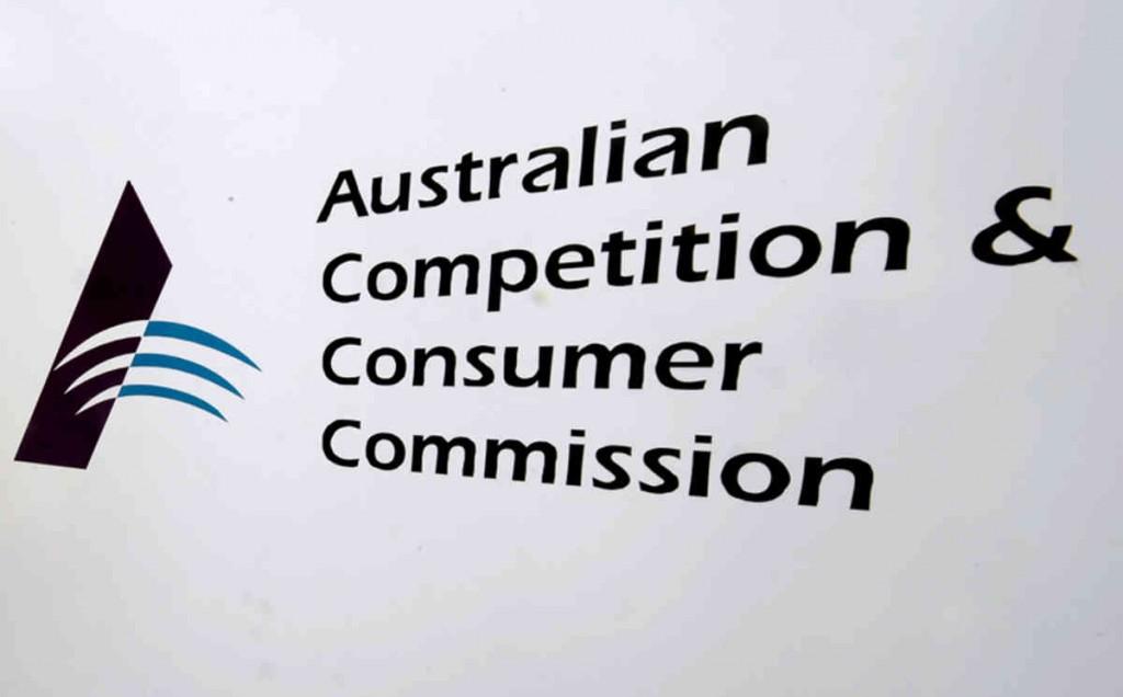 Australian Competition and Consumer Commission (ACCC) signage is seen at the watchdog's headquarters in Melbourne, Monday, May 5, 2014. (AAP Image/Julian Smith) NO ARCHIVING