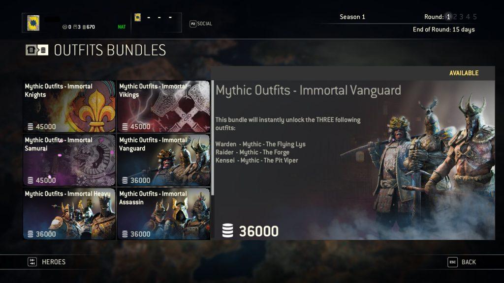 for honor store outfit bundles 1