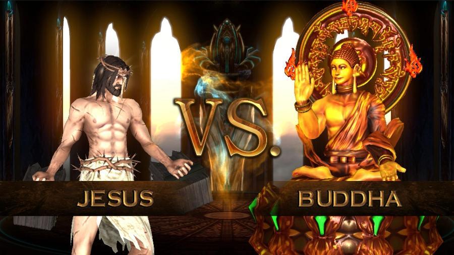 fight of gods jesus bhudda