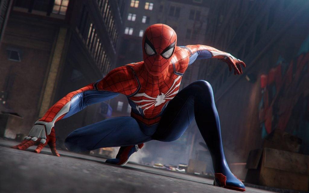 Spider Man PS4 Crouch