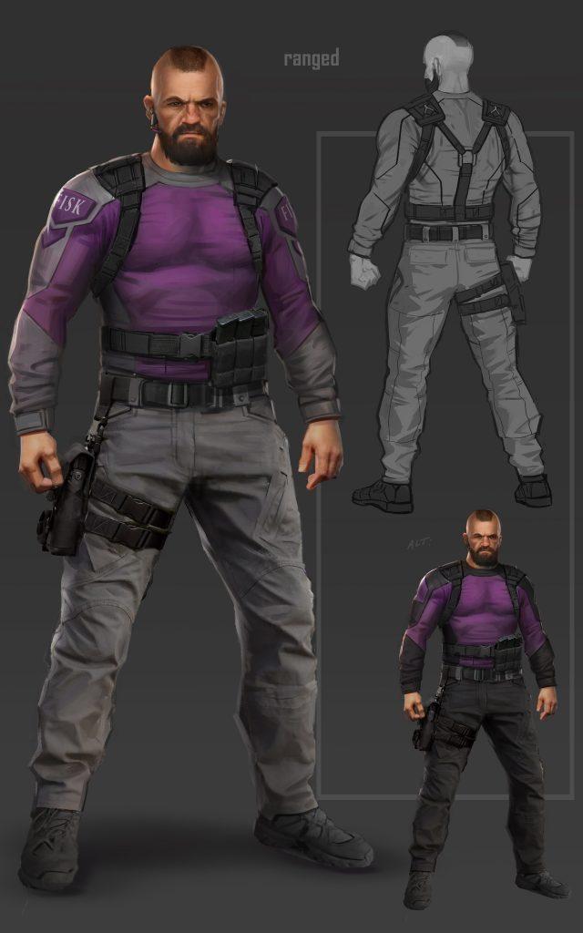 Spider Man PS4 Fisk Security Guard Concept
