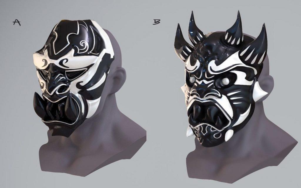 Spider Man PS4 Inner Demon Mask Concepts