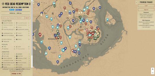 red dead redemption 2 online treasure map interactive map