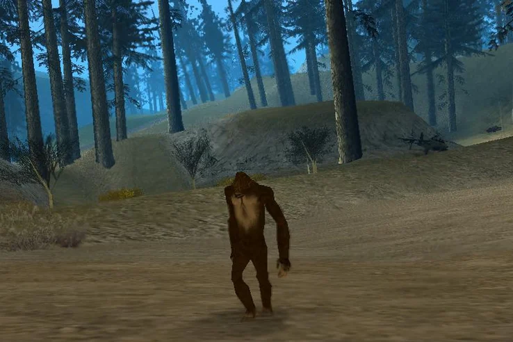 16 Creepy Gaming Myths Bigfoot GTA San Andreas