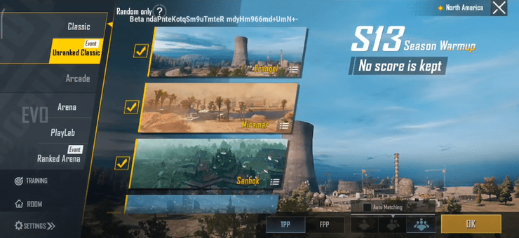 Pubg Mobile Unranked Classic Mode 05ce