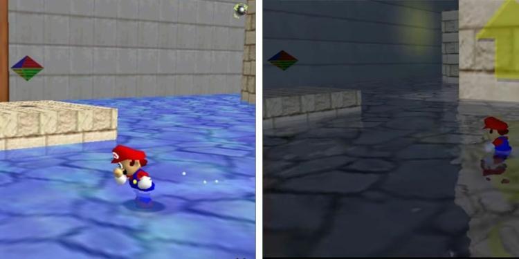 Ray Tracing Super Mario 64 Wet Dry World