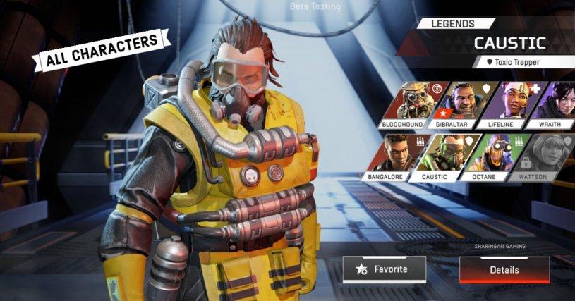 Apex Legends Mobile Characters