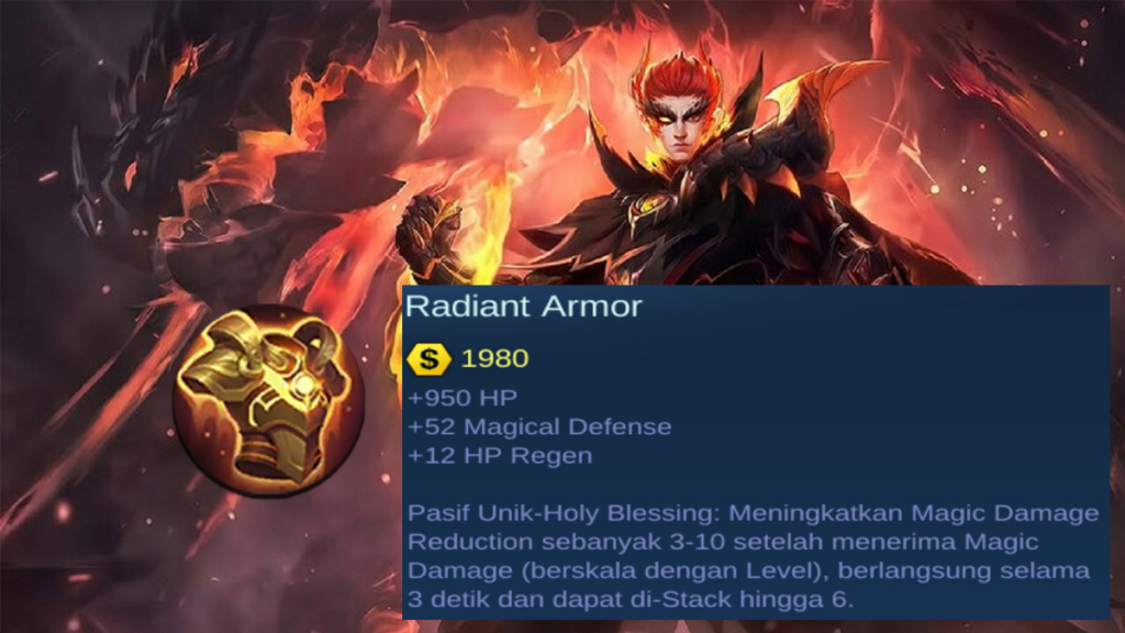 Pasif Unik Radian Armor item magic defense