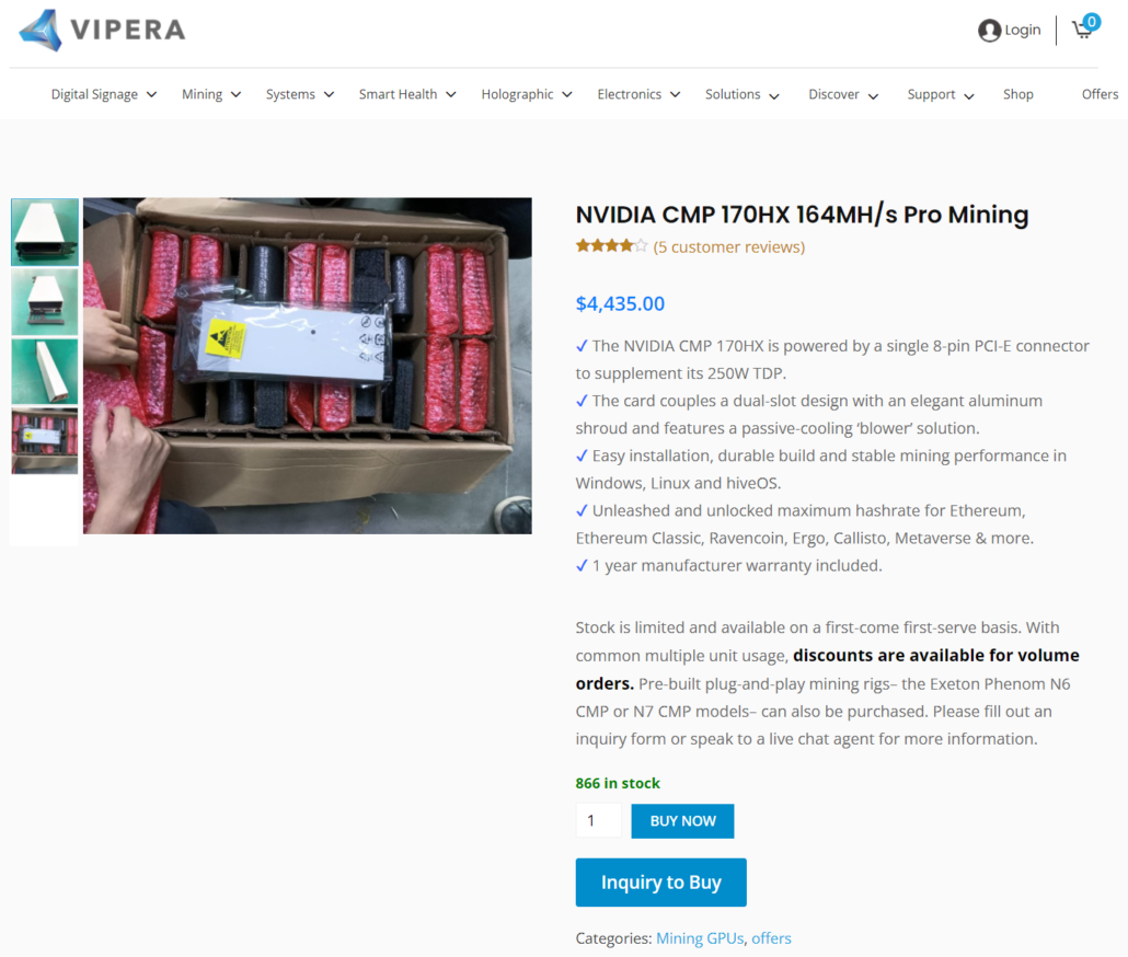 NVIDIA CMP 170HX Mining GPU 1030x874 1