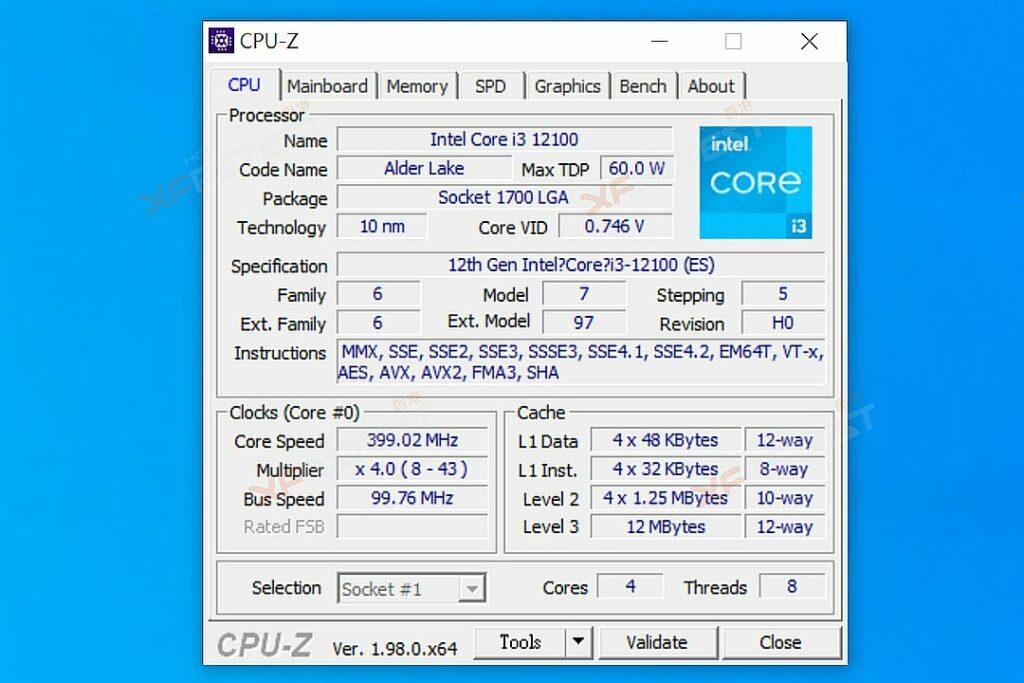 Intel Core I3 12100 Alder Lake