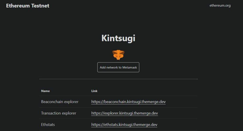Kintsugi Ethereum 2.0