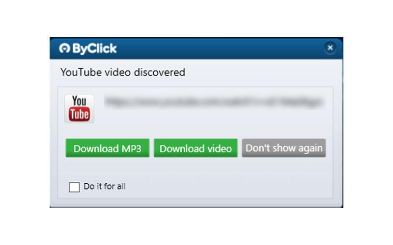 youtube byclick download