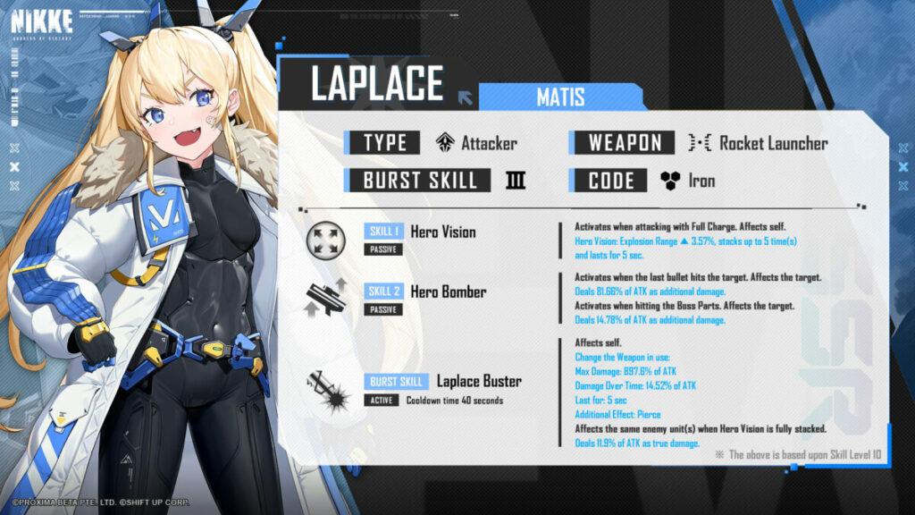 Skill Laplace Goddess Of Victory Nikke