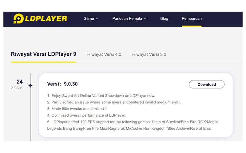 Download Ldplayer Dari Pembaruan Tab