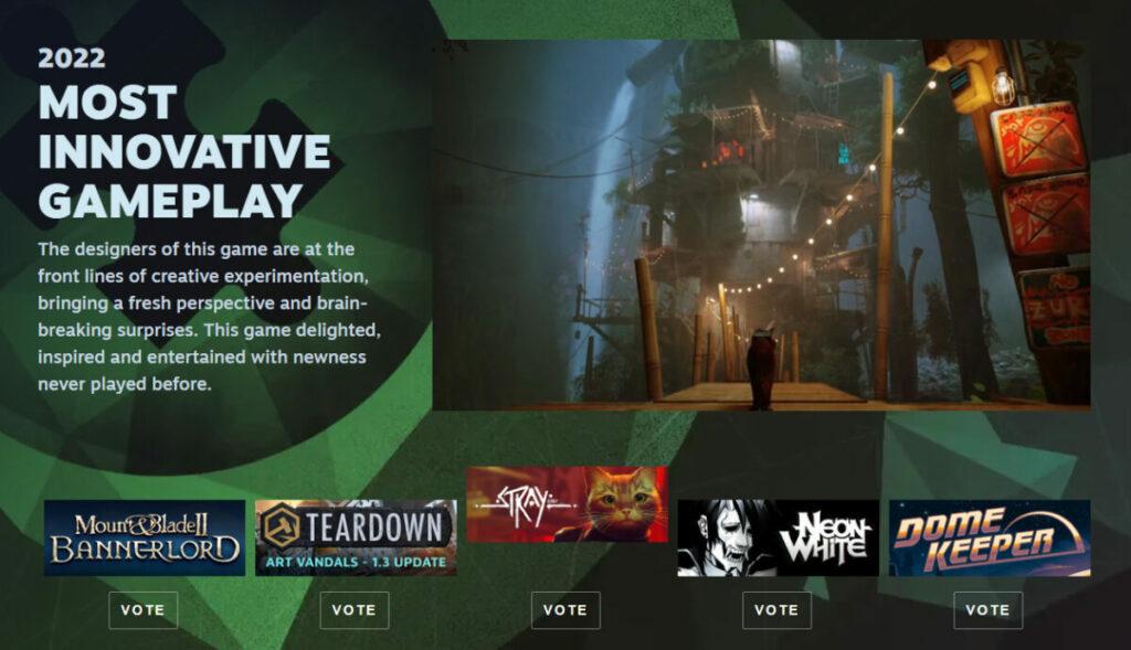 Nominasi The Steam Awards 2022 Most Innovative Gameplay