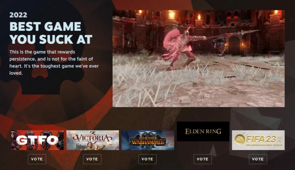 Nominasi The Steam Awards 2022 Best Game You Suck At