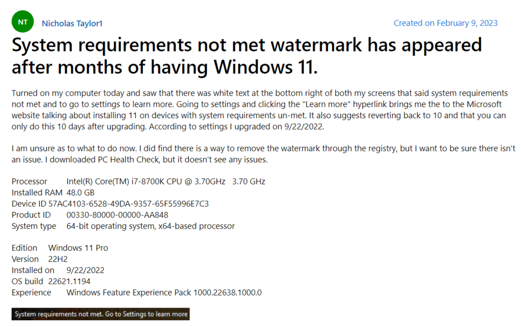 Masalah di Forum Microsoft