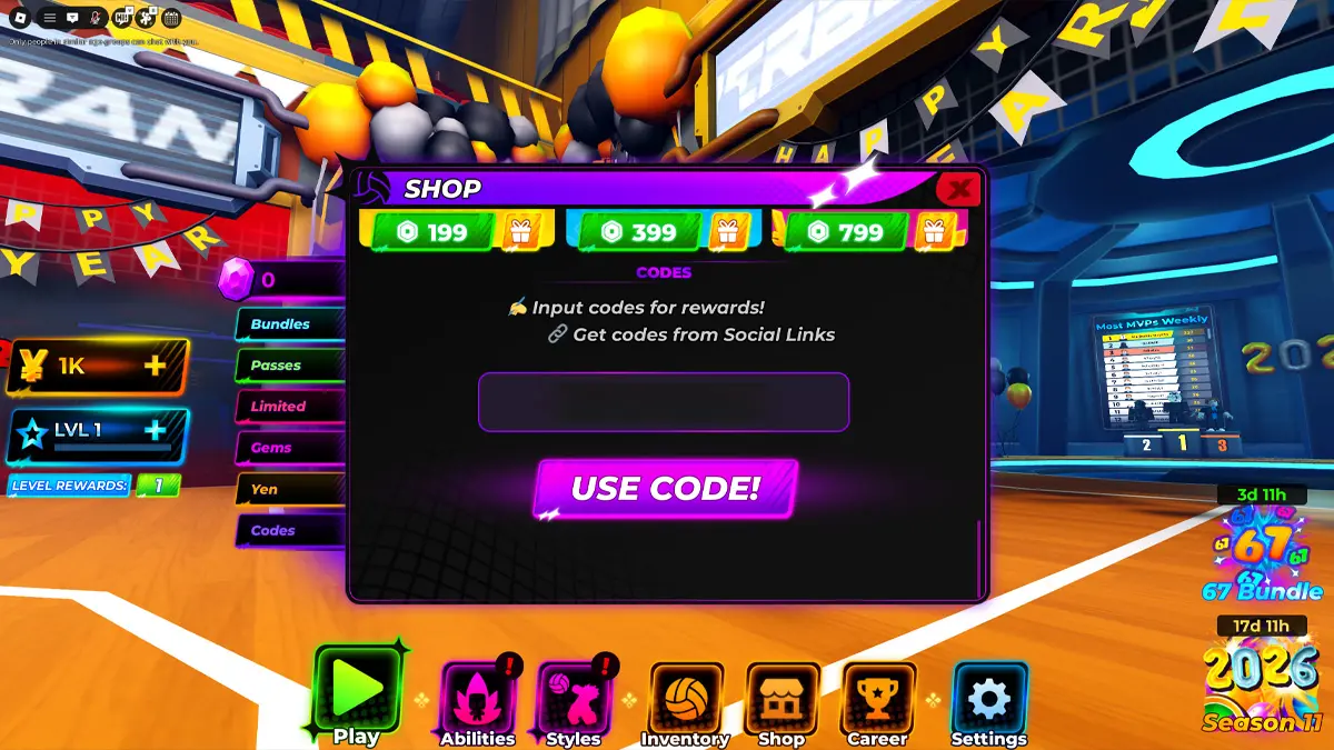 Cara melakukan klaim Redeem Codes