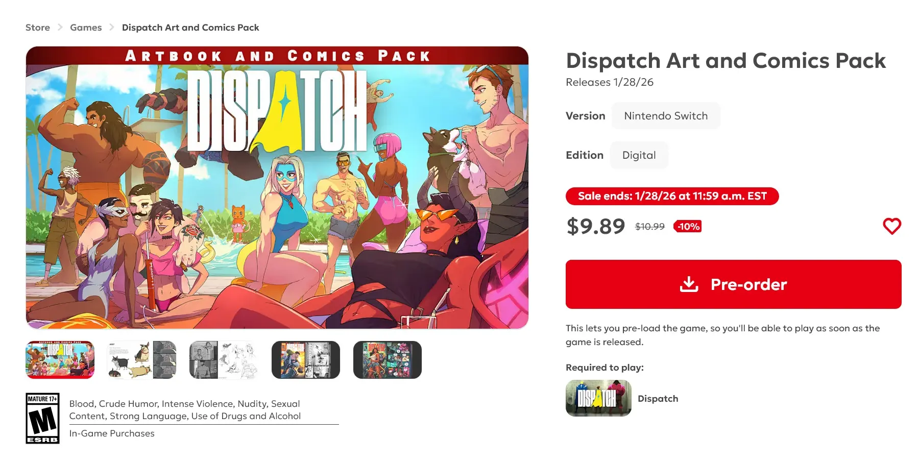 Dispatch Nintendo Switch